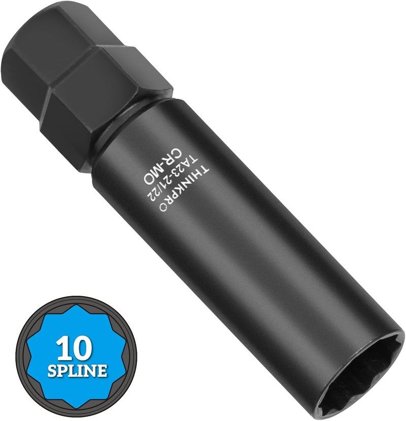 Thinkpro 10 Spline Lug Nut Key Replacement for TA23-21/22, Compatible with Bimecc 10-Spline Lug Nuts and Lug Bolts,21MM and 22MM Hex Drive10 Point Wheel Socket - Image 1